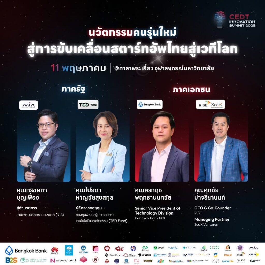 วิศวจุฬาฯ อวดนวัตกรรมเด็ก Gen Z จัดใหญ่ "CEDT Innovation Summit 2025" 6 S 19947597
